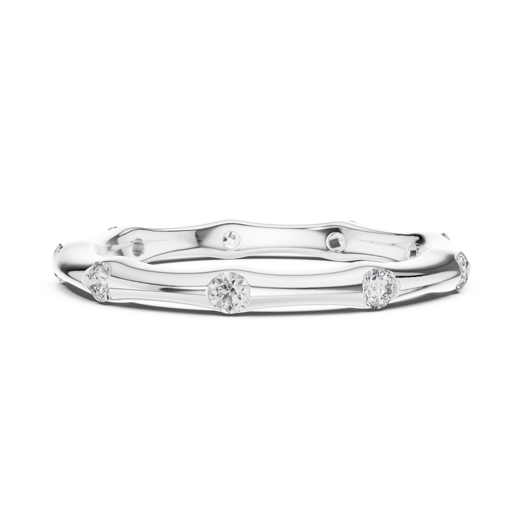 Elara Bezel Moissanite Eternity Band