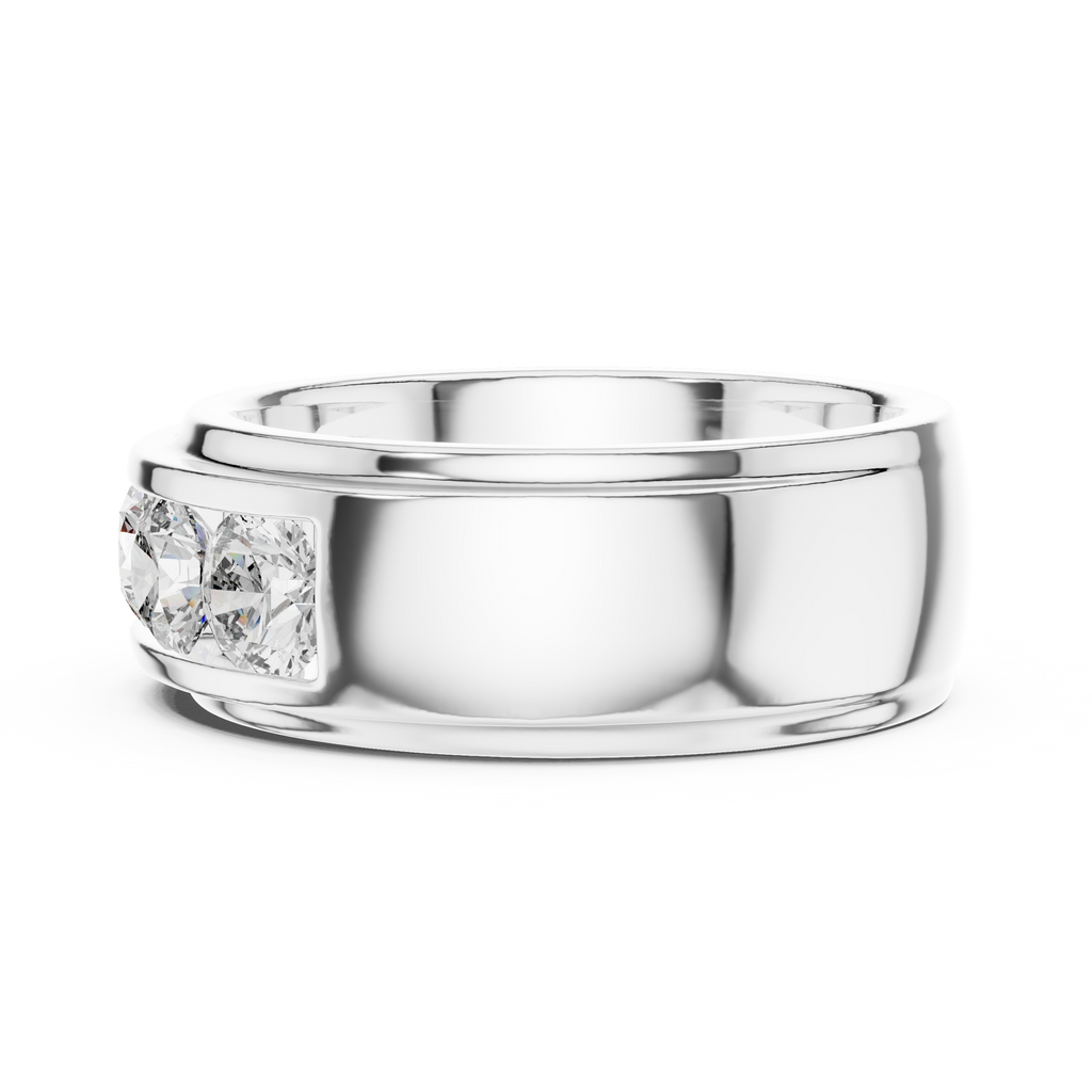 Dominic Channel Set Moissanite Band