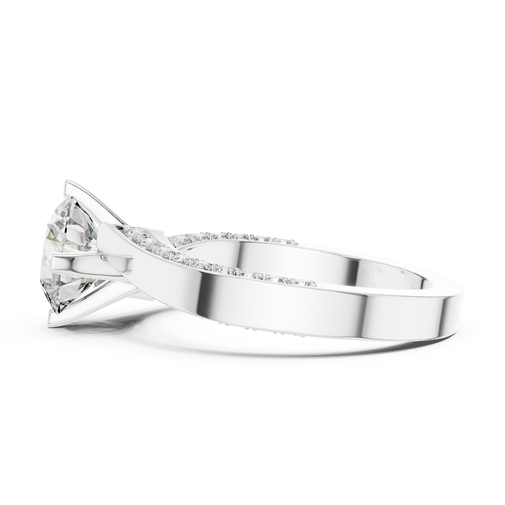 Aurielle 1.5CT Cathedral Moissanite Engagement Ring