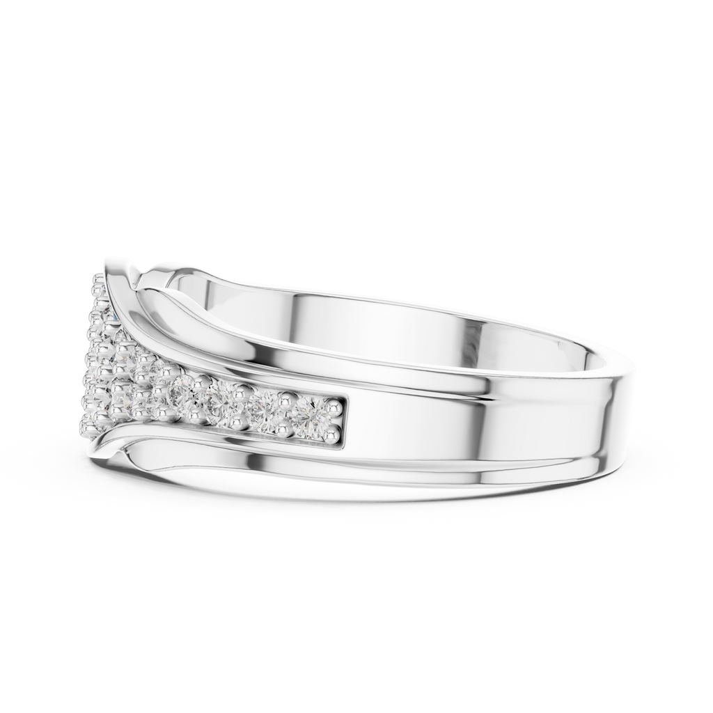 Celeste Pavé Dome Moissanite Ring