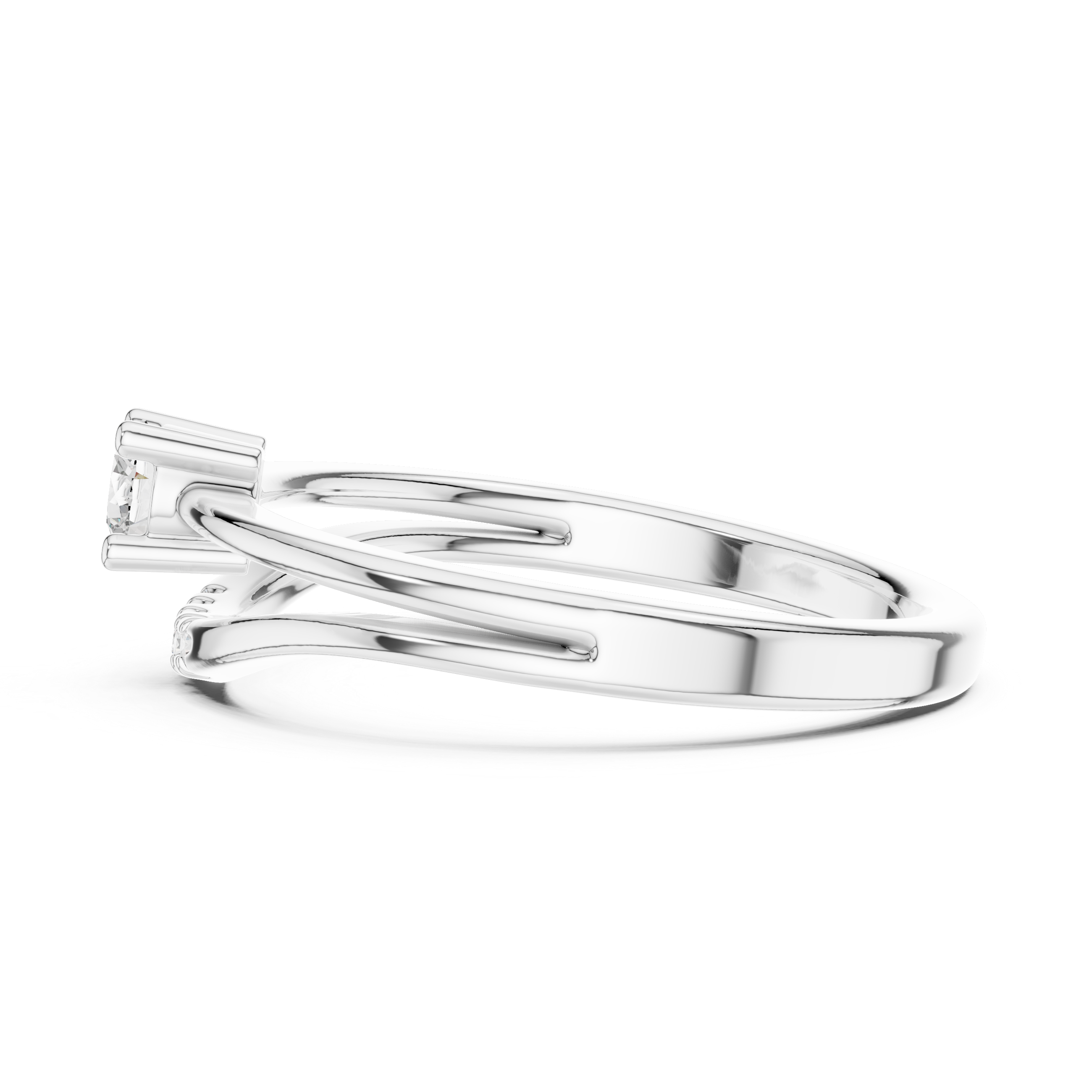 Aurelia Twist Solitaire Ring