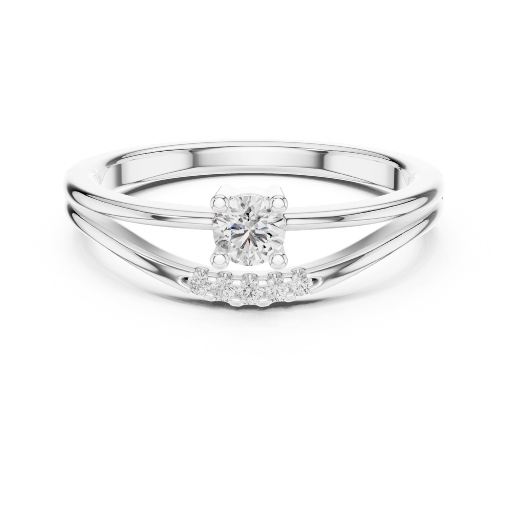 Aurelia Twist Solitaire Ring