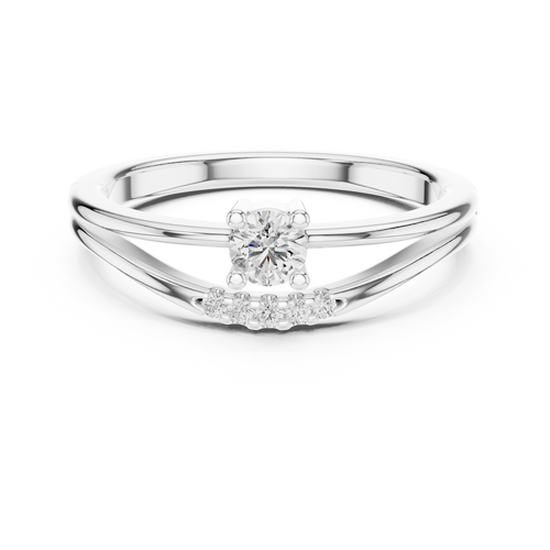 Aurelia Twist Solitaire Ring