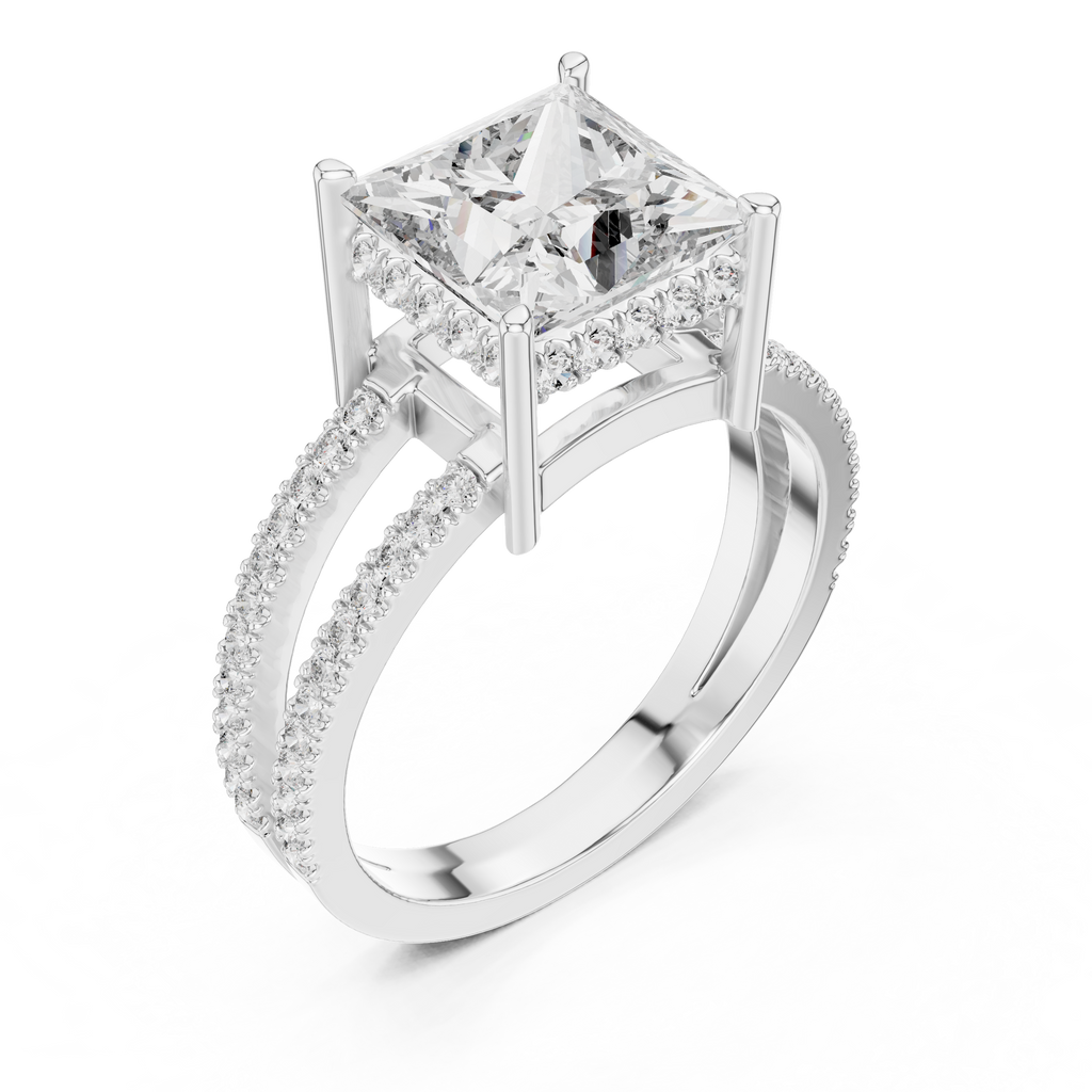 Regalia Royale Princess Cut Engagement Ring