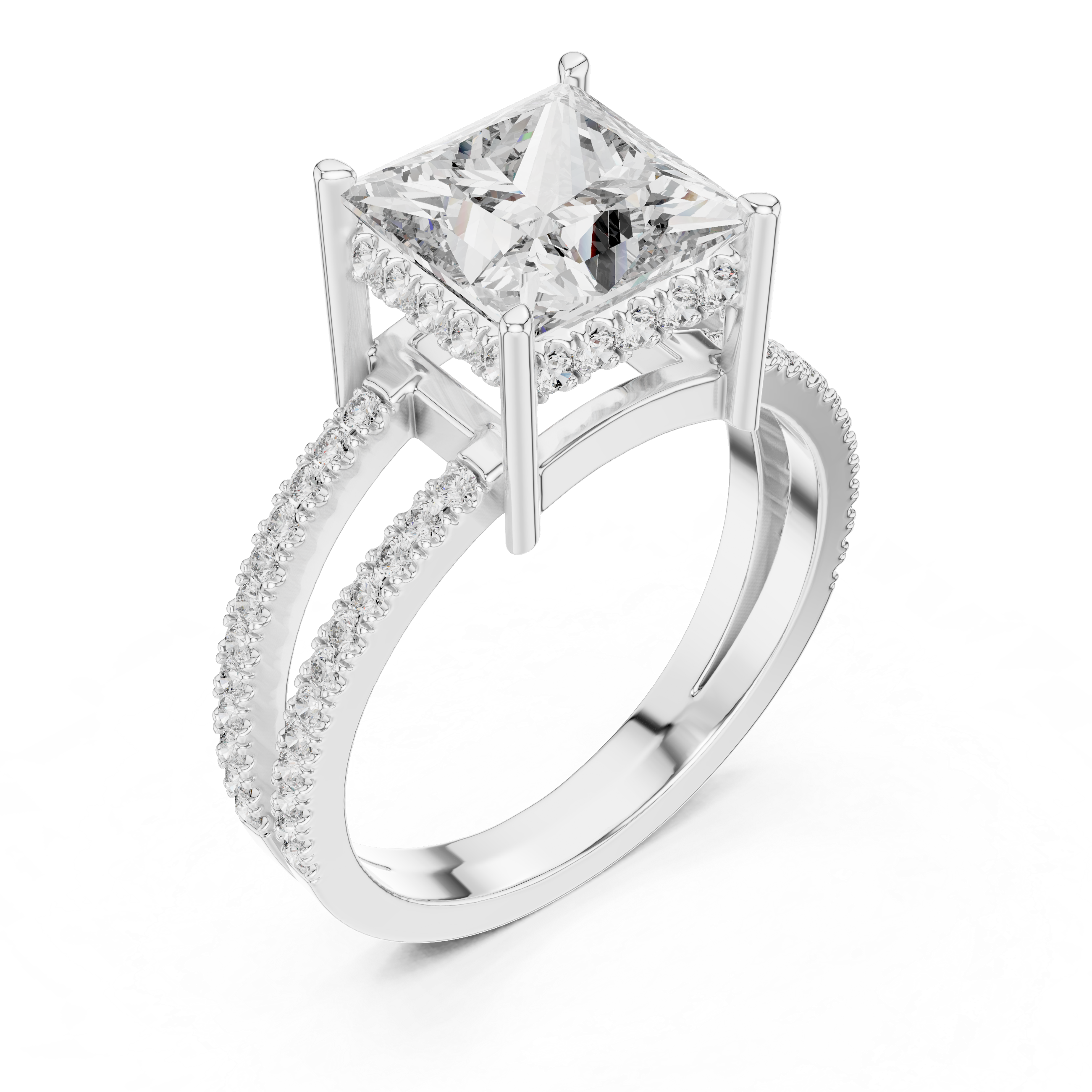 Regalia Royale Princess Cut Engagement Ring