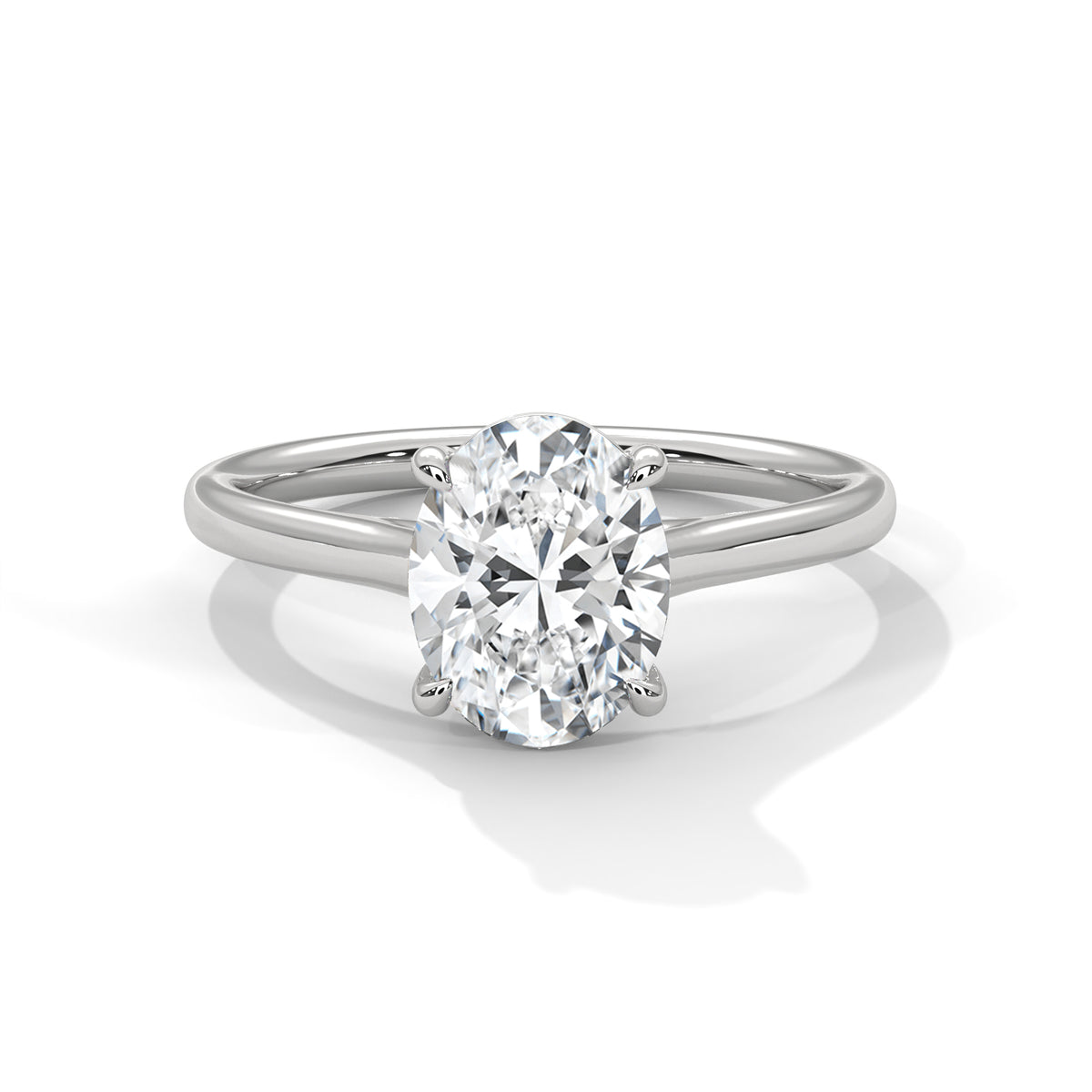 Evelyn Oval Moissanite Engagement Ring