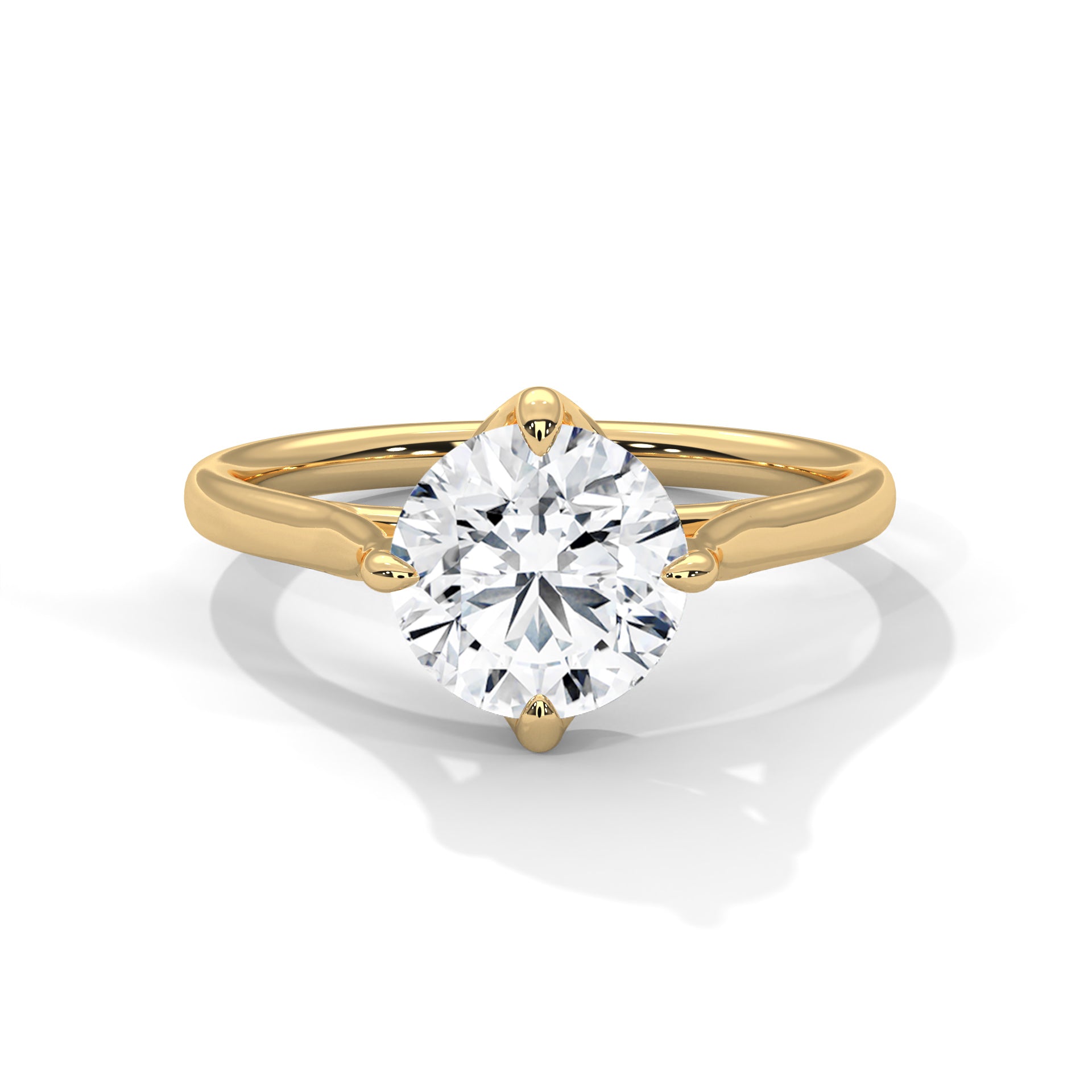 Aurelia Cathedral Round Solitaire Engagement Ring