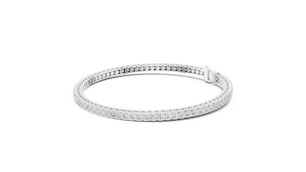 Princess Cut Diamond Tennis Bracelet | Luxury Tennis Bracelet