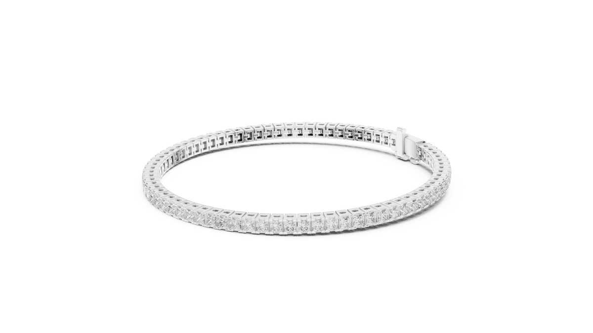 Princess Cut Diamond Tennis Bracelet | Luxury Tennis Bracelet