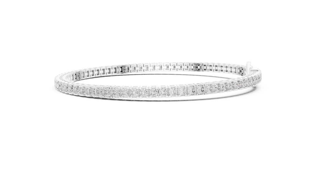 Princess Cut Diamond Tennis Bracelet | Luxury Tennis Bracelet