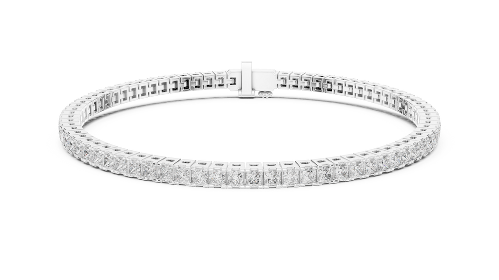 Princess Cut Diamond Tennis Bracelet | Luxury Tennis Bracelet