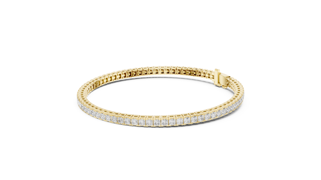 Princess Cut Diamond Tennis Bracelet | Luxury Tennis Bracelet