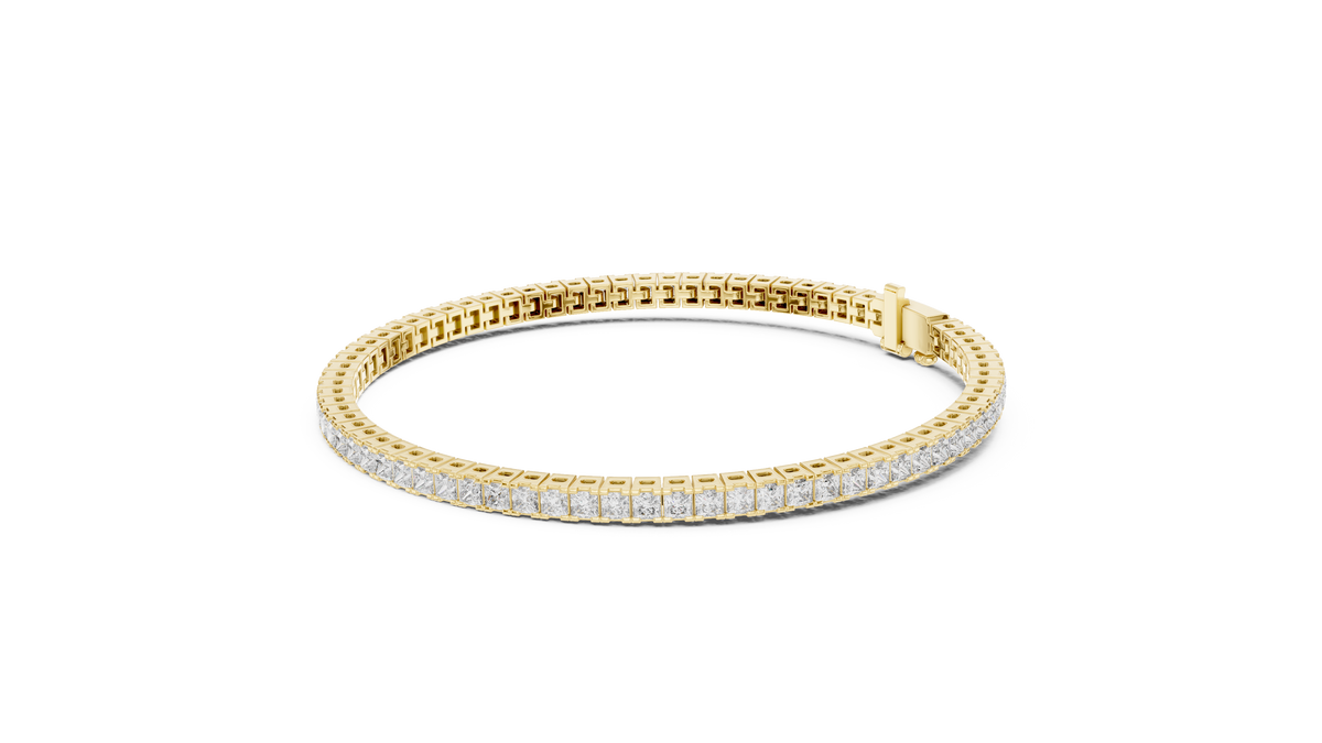 Princess Cut Diamond Tennis Bracelet | Luxury Tennis Bracelet