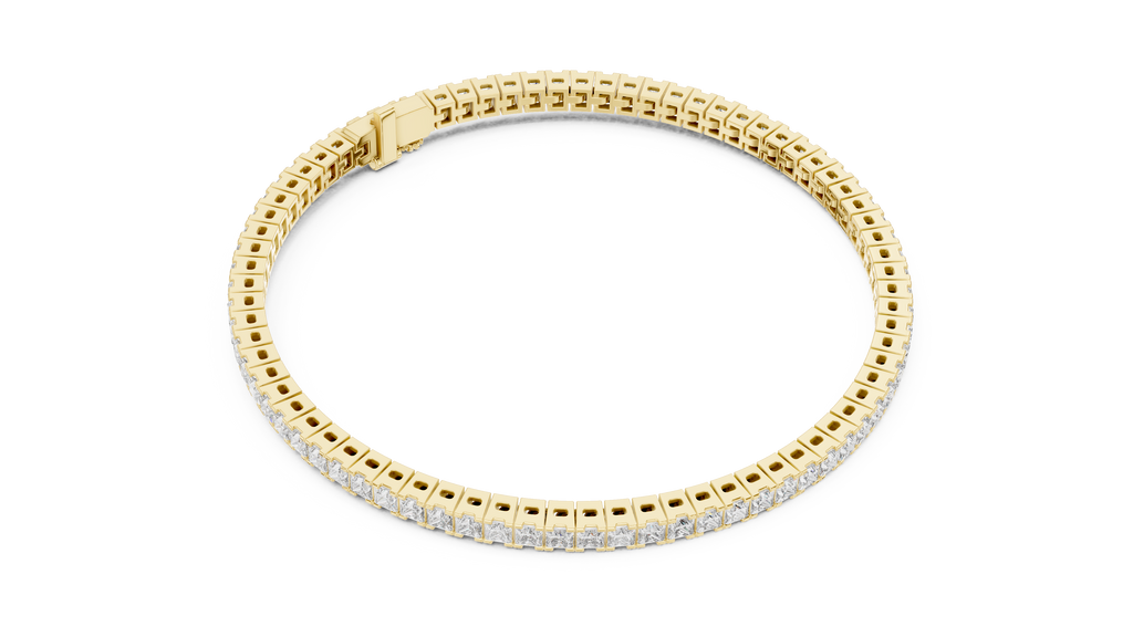 Princess Cut Diamond Tennis Bracelet | Luxury Tennis Bracelet