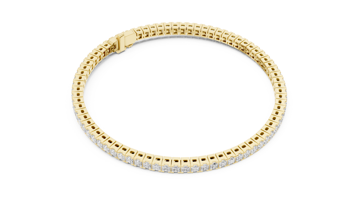 Princess Cut Diamond Tennis Bracelet | Luxury Tennis Bracelet
