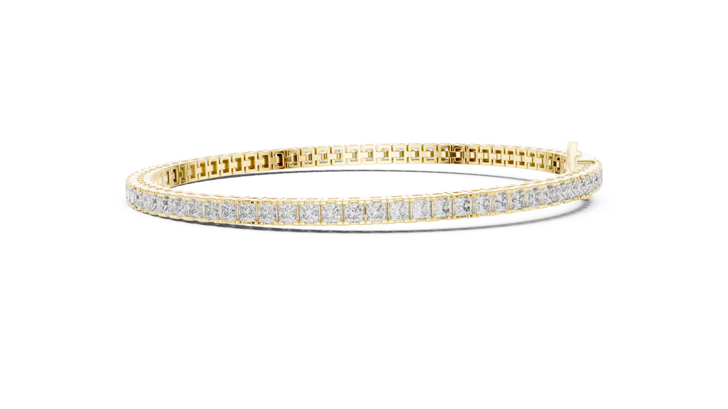Princess Cut Diamond Tennis Bracelet | Luxury Tennis Bracelet