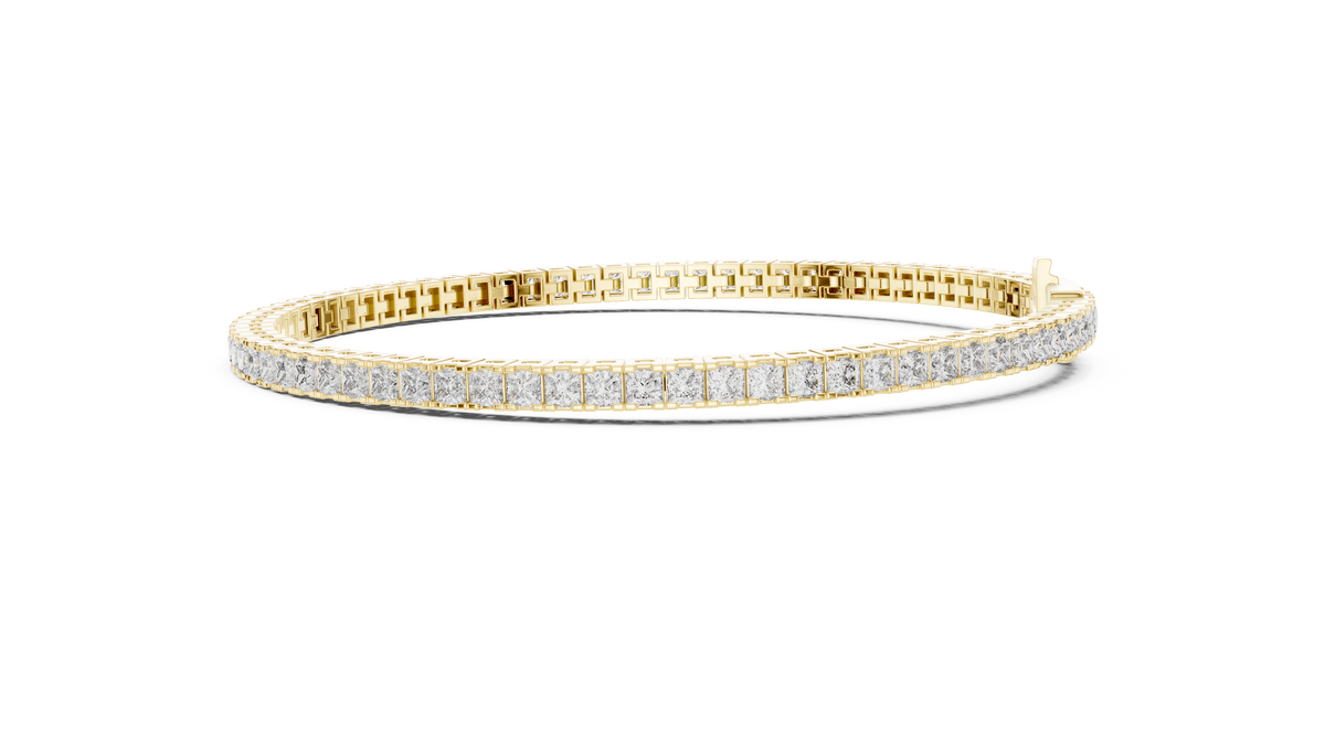 Princess Cut Diamond Tennis Bracelet | Luxury Tennis Bracelet