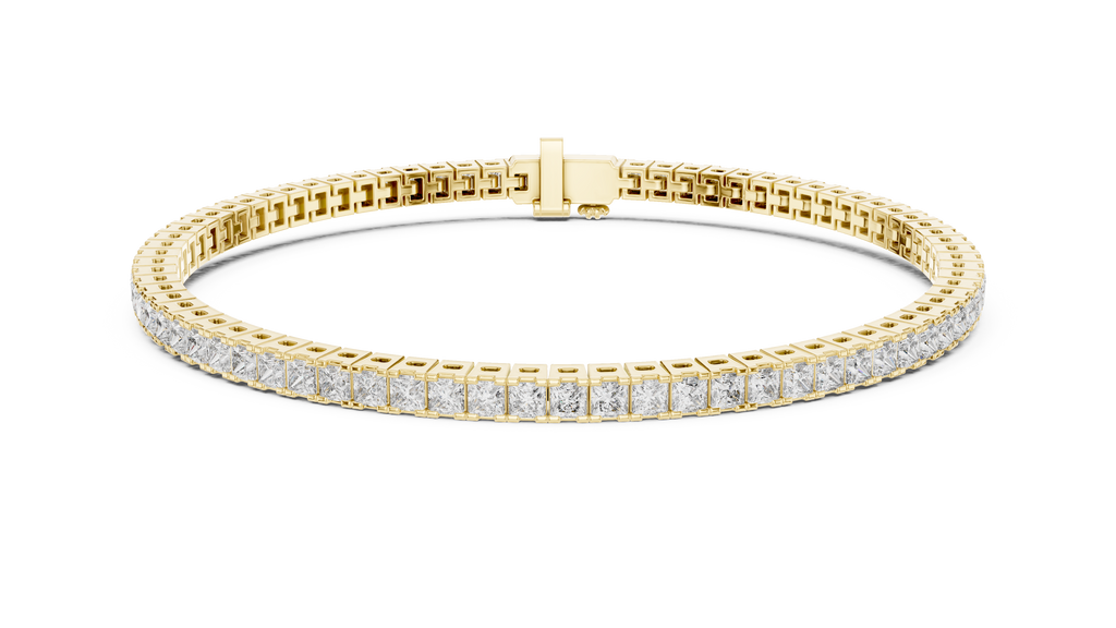 Princess Cut Diamond Tennis Bracelet | Luxury Tennis Bracelet