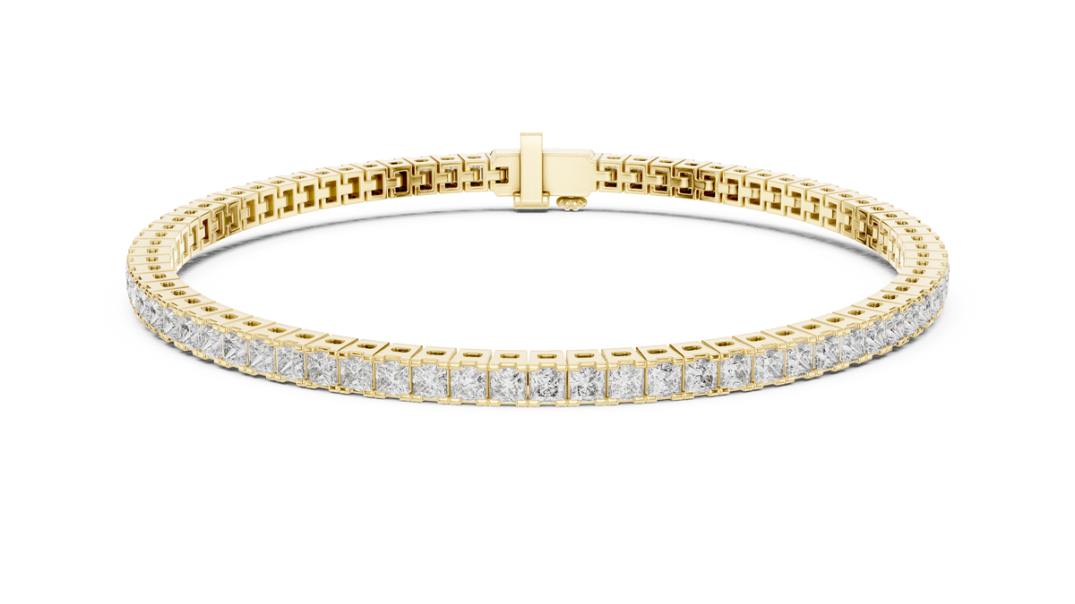 Princess Cut Diamond Tennis Bracelet | Luxury Tennis Bracelet