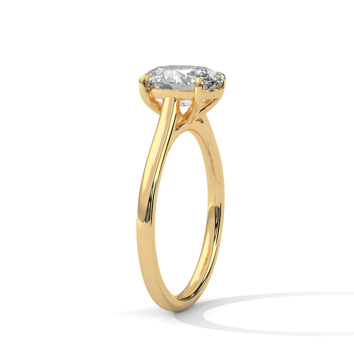 Evelyn Oval Moissanite Engagement Ring