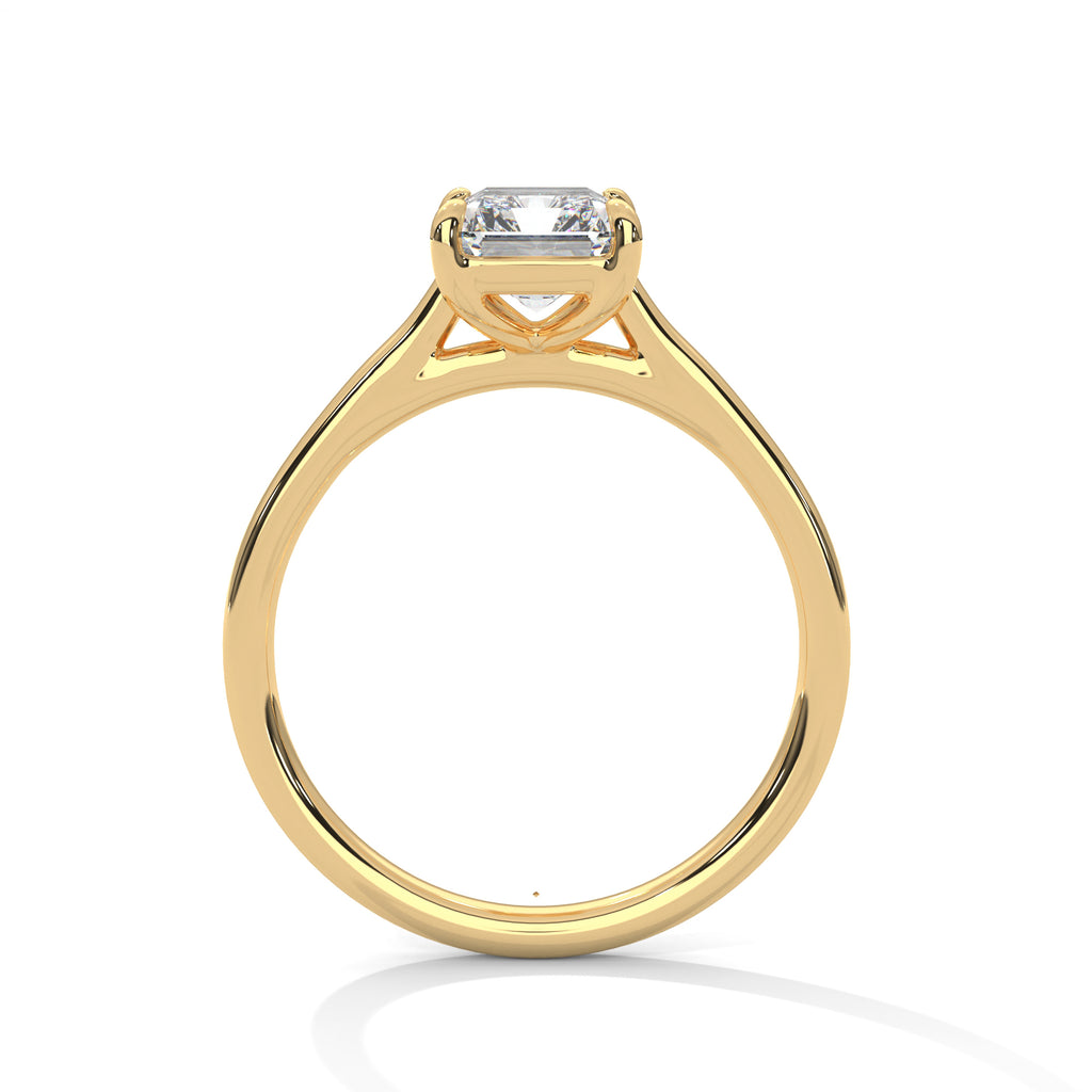 Evelyn Emerald Cut Solitaire Engagement Ring