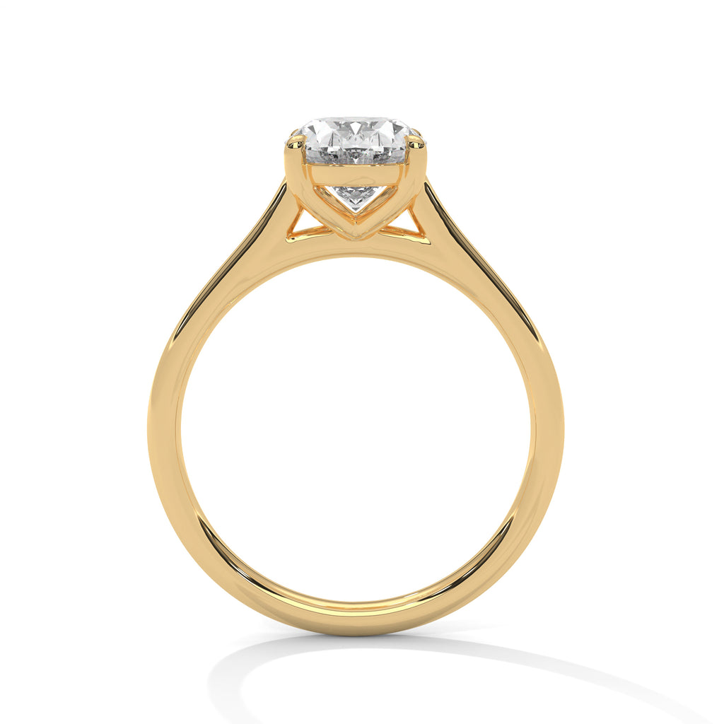 Evelyn Oval Moissanite Engagement Ring