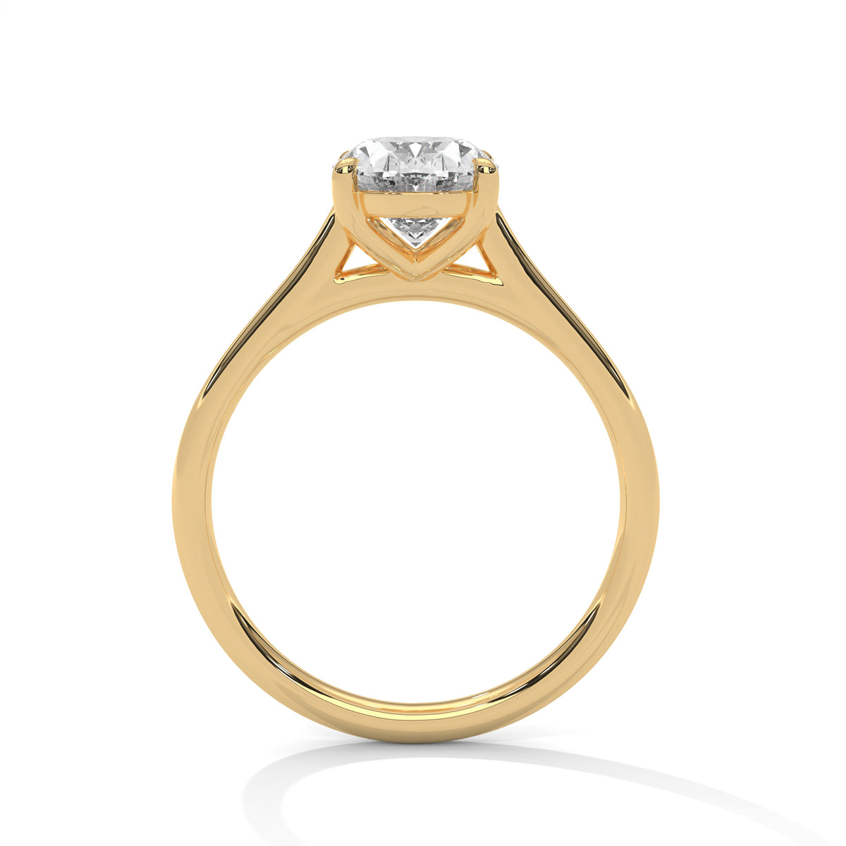 Evelyn Oval Moissanite Engagement Ring