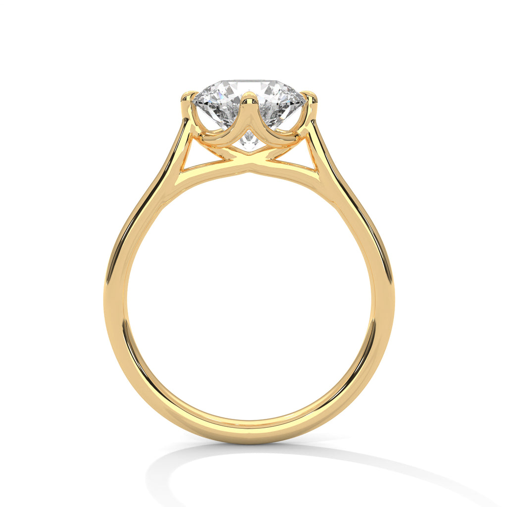 Aurelia Cathedral Round Solitaire Engagement Ring