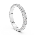 Celeste Three Row Moissanite Eternity Band