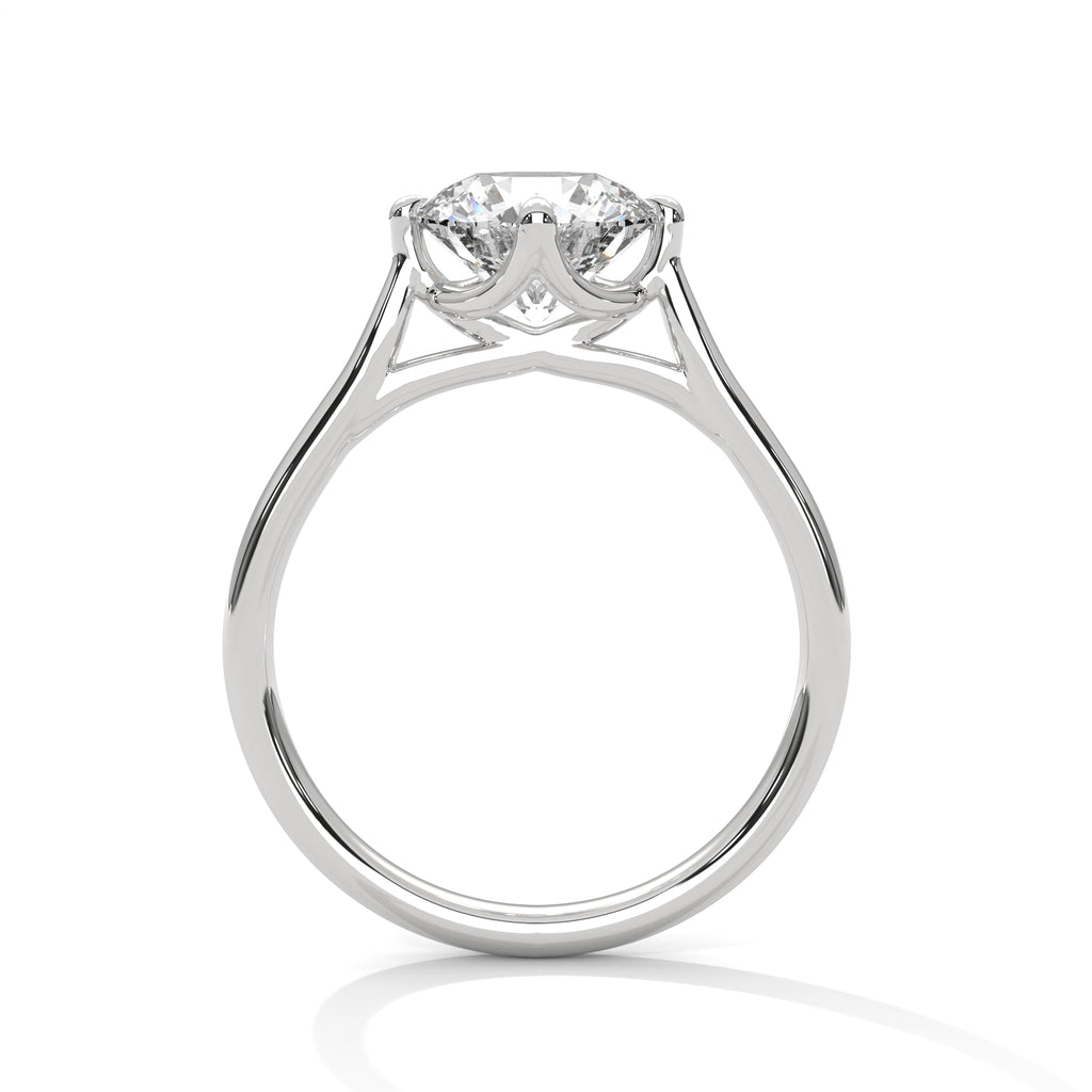 Aurelia Cathedral Round Solitaire Engagement Ring