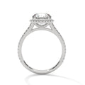 Celestia Halo Pavé Moissanite Engagement Ring