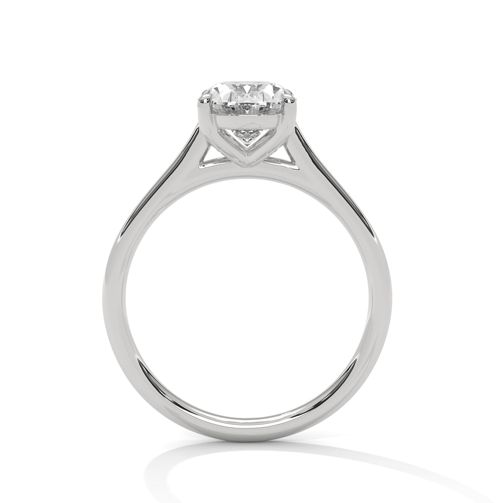 Evelyn Oval Moissanite Engagement Ring