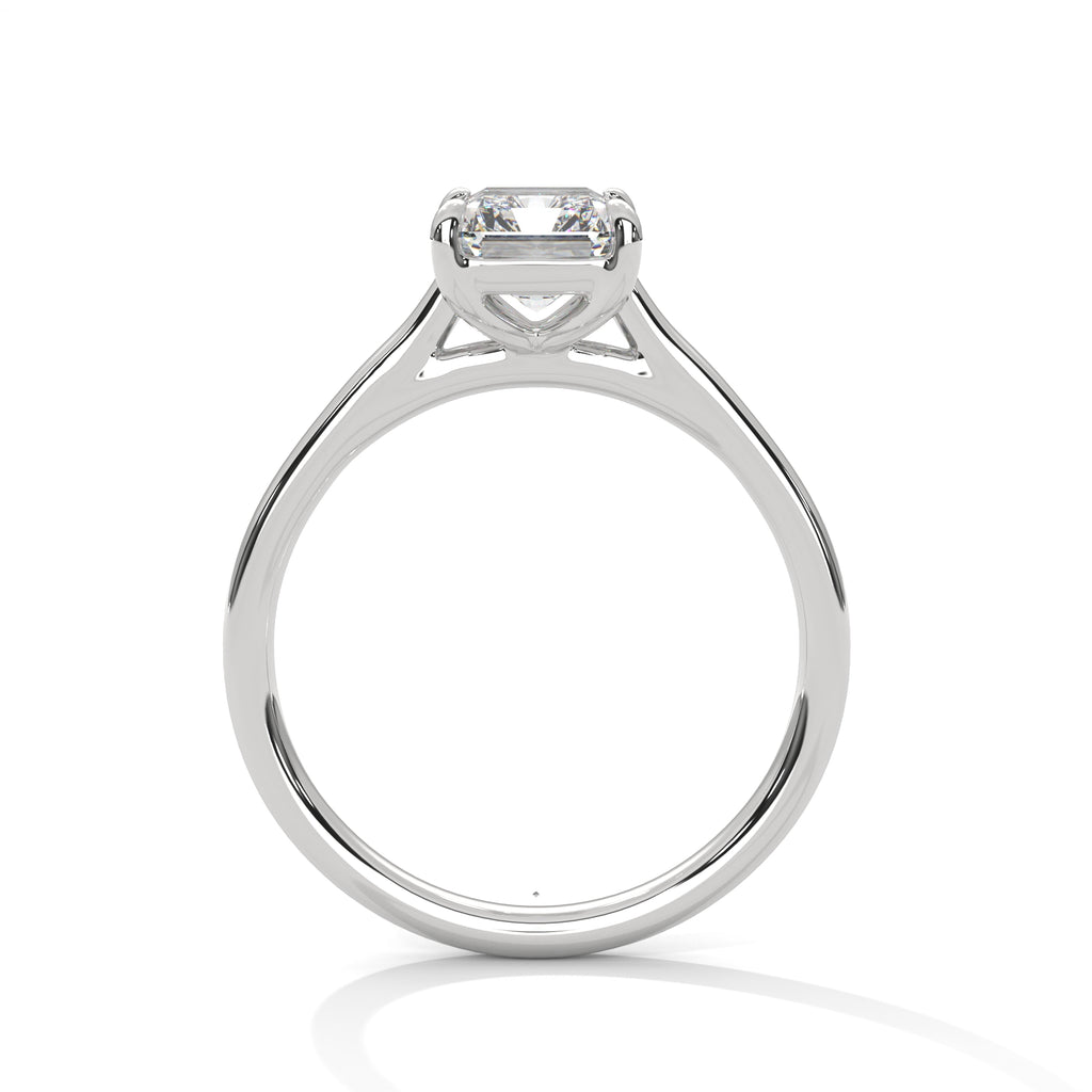 Evelyn Emerald Cut Solitaire Engagement Ring
