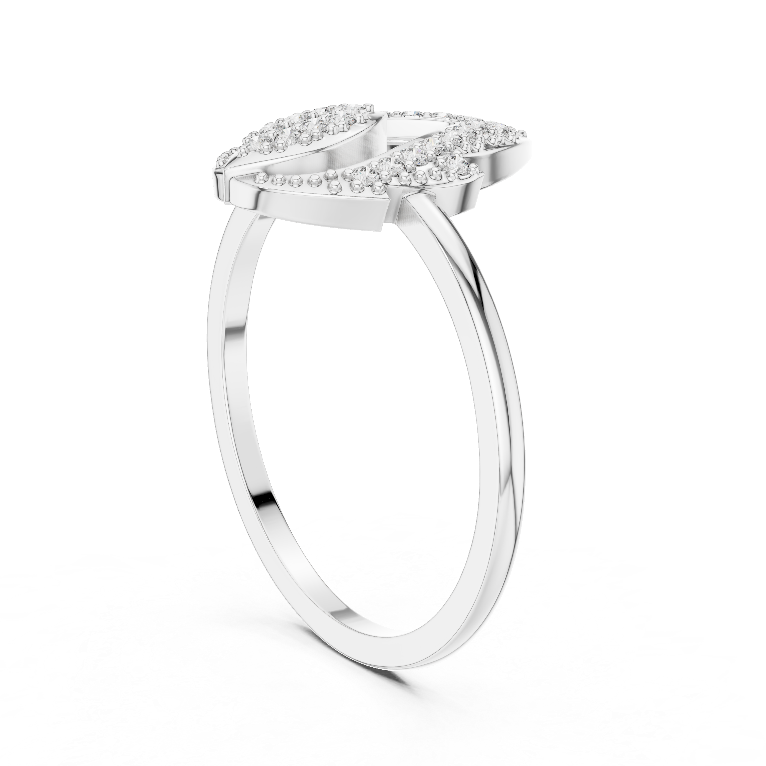 Liora Marquise Pavé Moissanite Fashion Ring