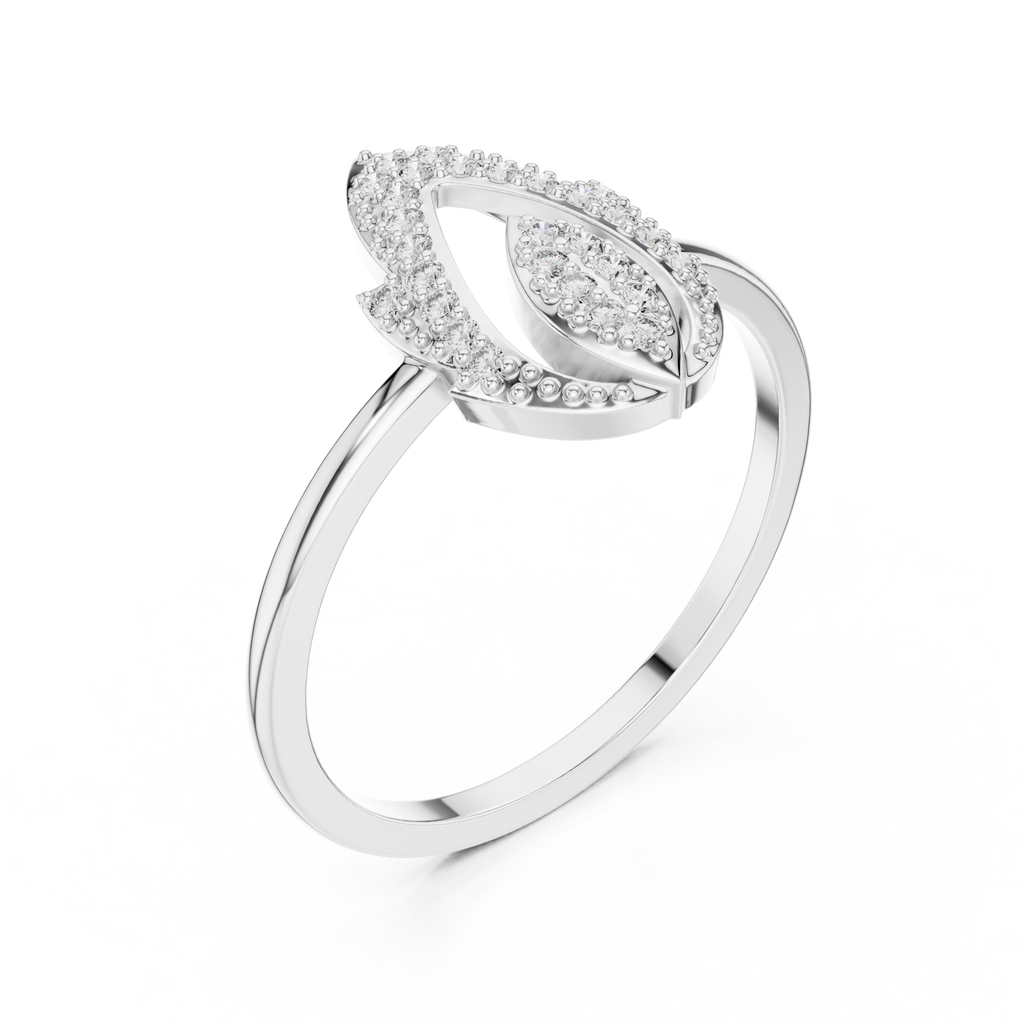 Liora Marquise Pavé Moissanite Fashion Ring