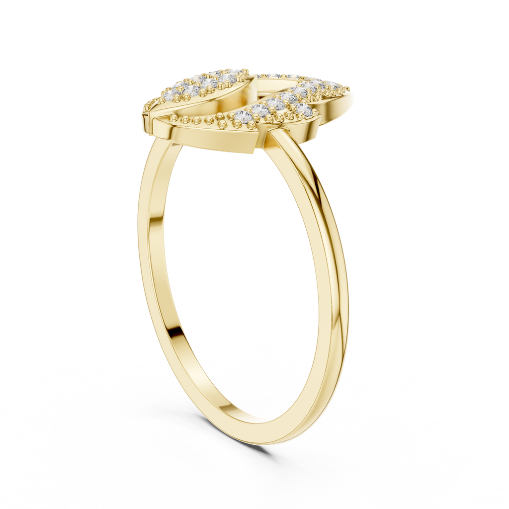 Liora Marquise Pavé Moissanite Fashion Ring