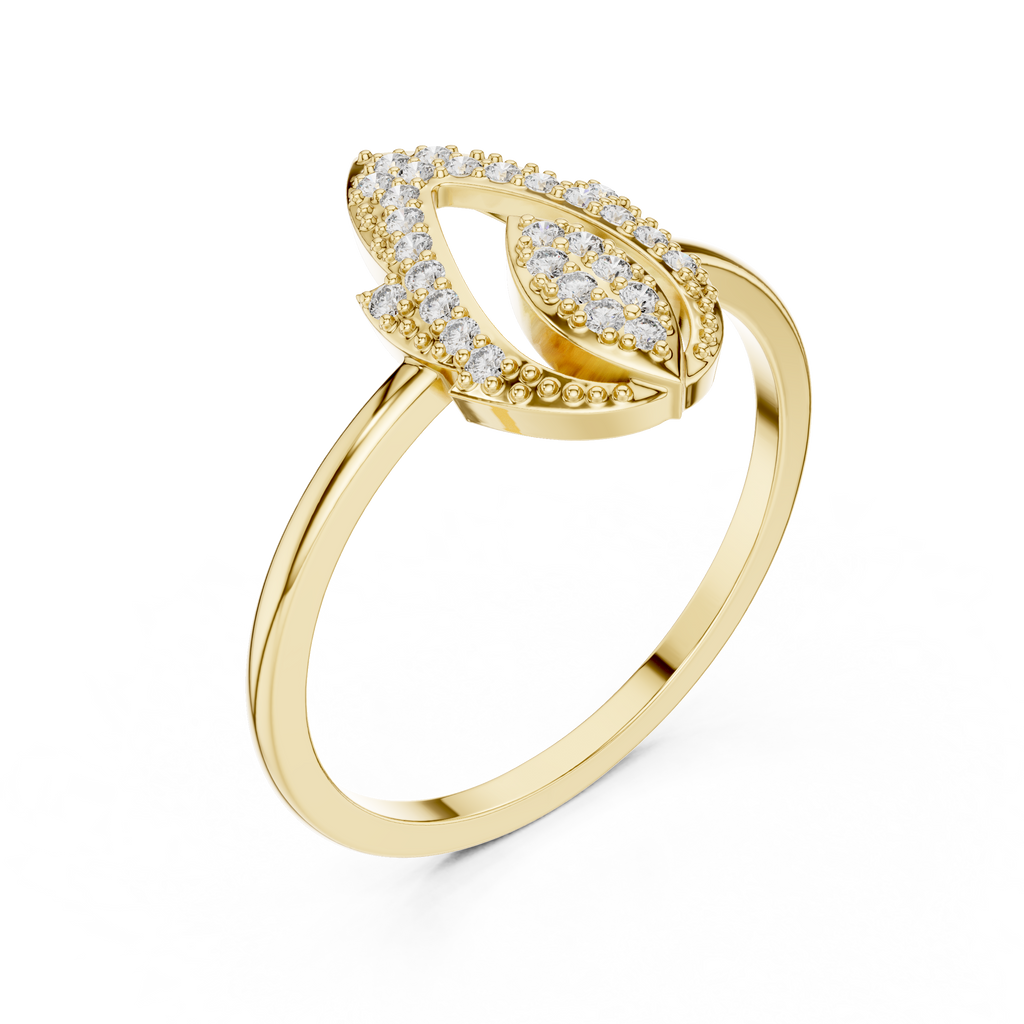 Liora Marquise Pavé Moissanite Fashion Ring
