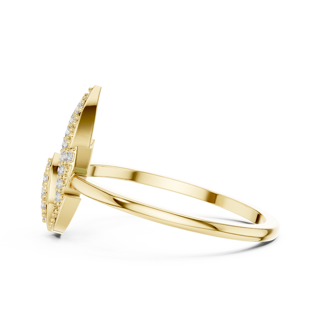 Liora Marquise Pavé Moissanite Fashion Ring