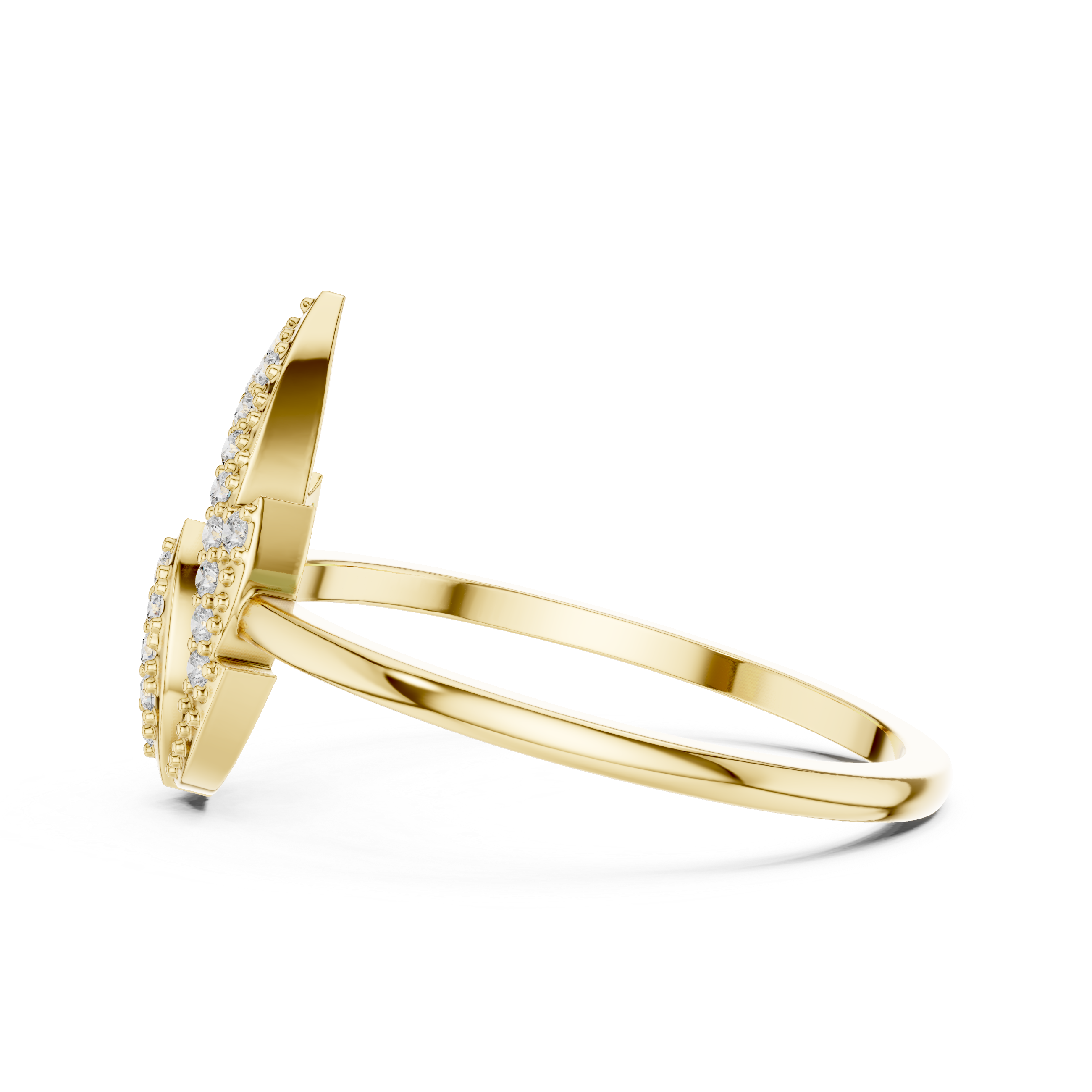 Liora Marquise Pavé Moissanite Fashion Ring