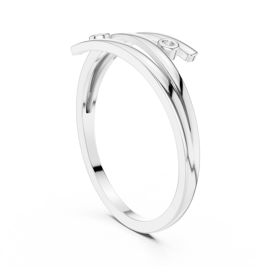 Aurelia Minimalist Wrap Ring | 925 Sterling Silver & 18K Gold Plated