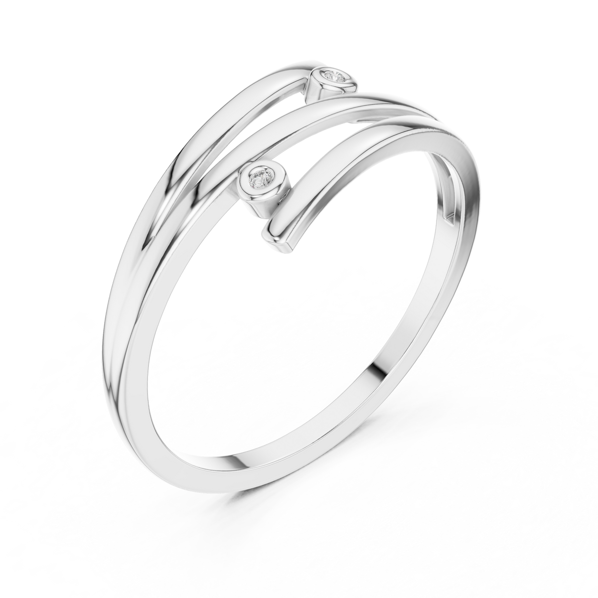 Aurelia Minimalist Wrap Ring | 925 Sterling Silver & 18K Gold Plated