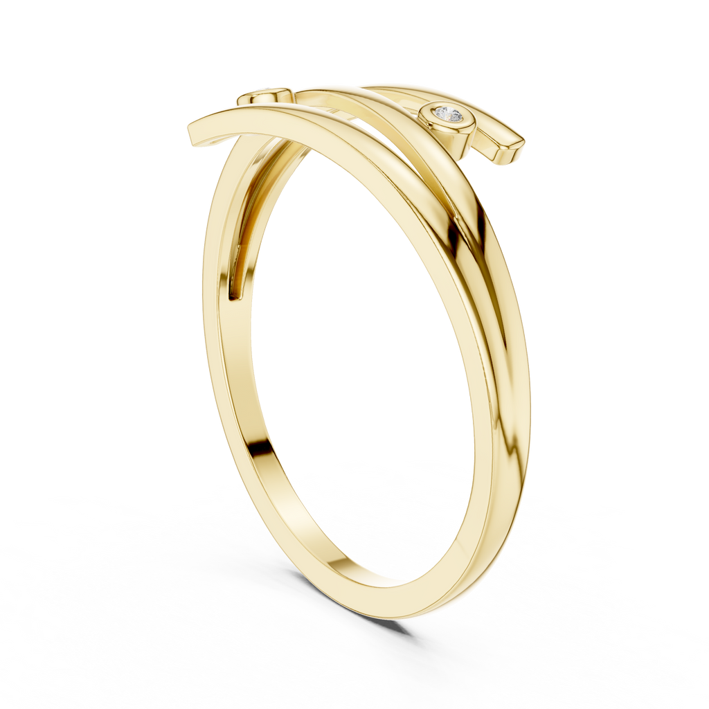 Aurelia Minimalist Wrap Ring | 925 Sterling Silver & 18K Gold Plated