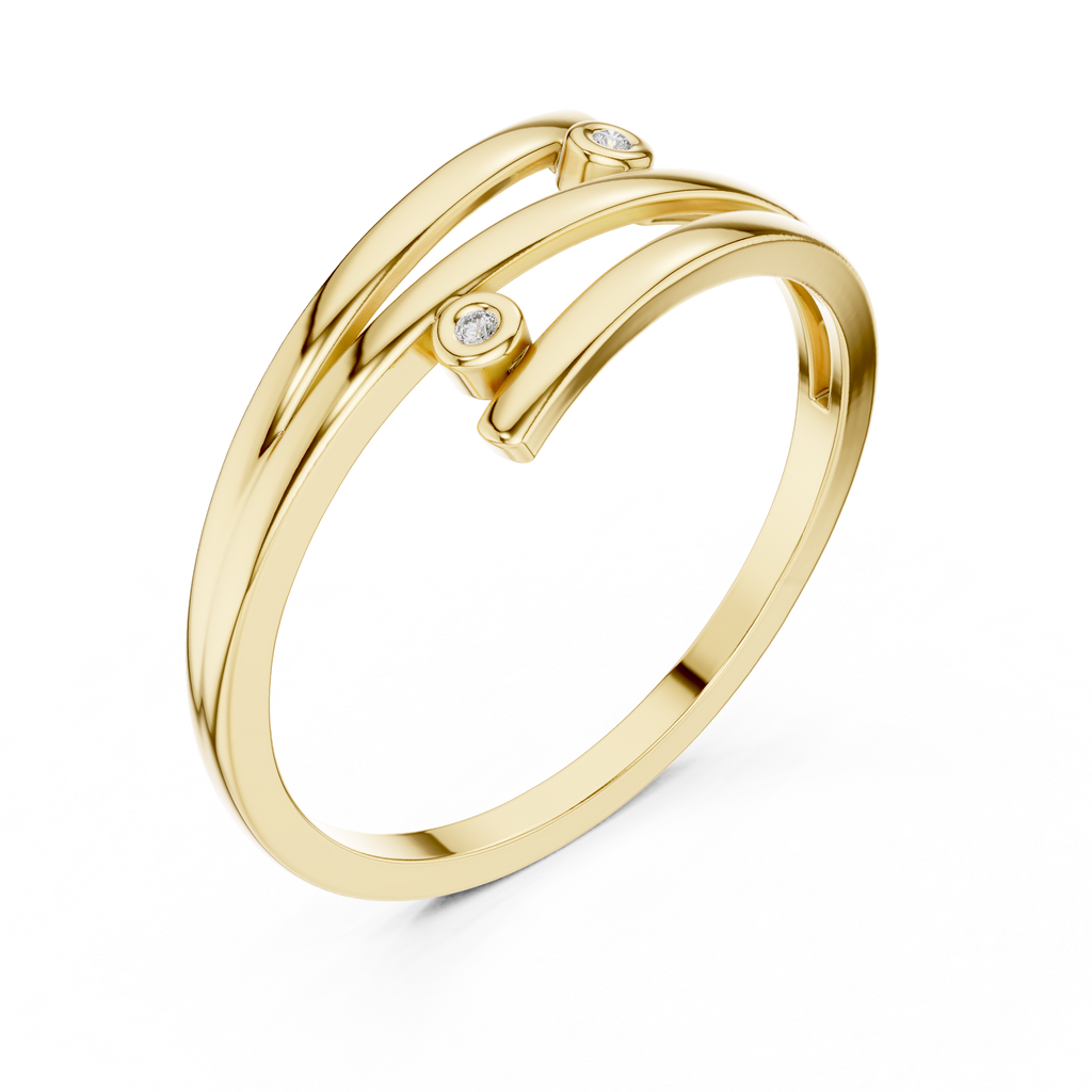 Aurelia Minimalist Wrap Ring | 925 Sterling Silver & 18K Gold Plated