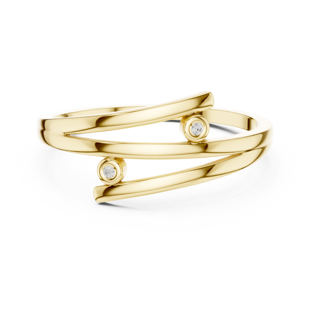 Aurelia Minimalist Wrap Ring | 925 Sterling Silver & 18K Gold Plated