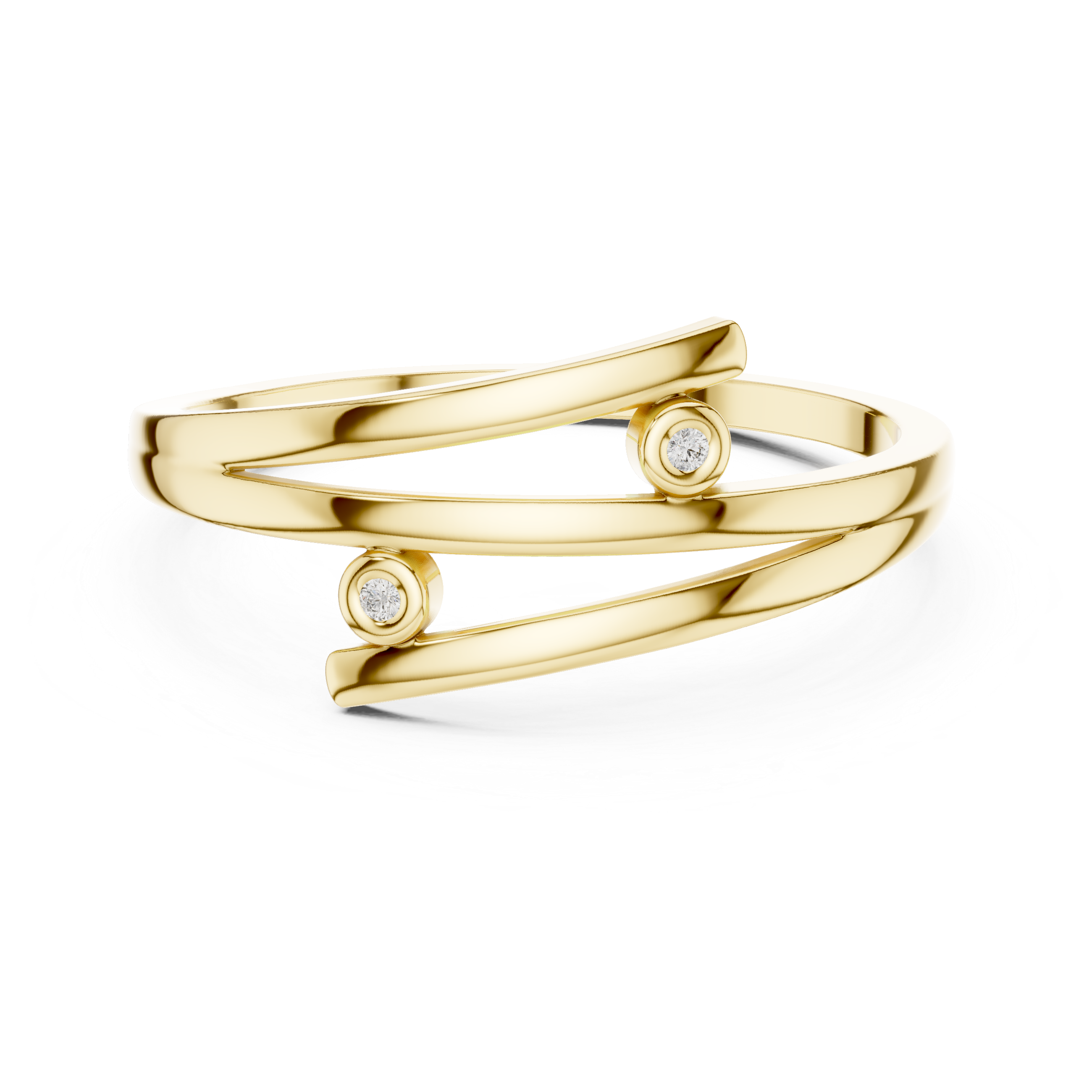 Aurelia Minimalist Wrap Ring | 925 Sterling Silver & 18K Gold Plated