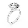 Eterna 3.75 CT Round Moissanite Solitaire Ring
