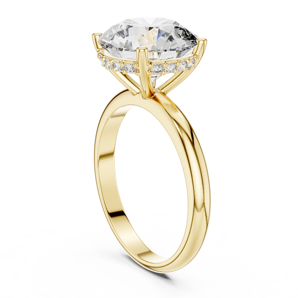 Eterna 3.75 CT Round Moissanite Solitaire Ring