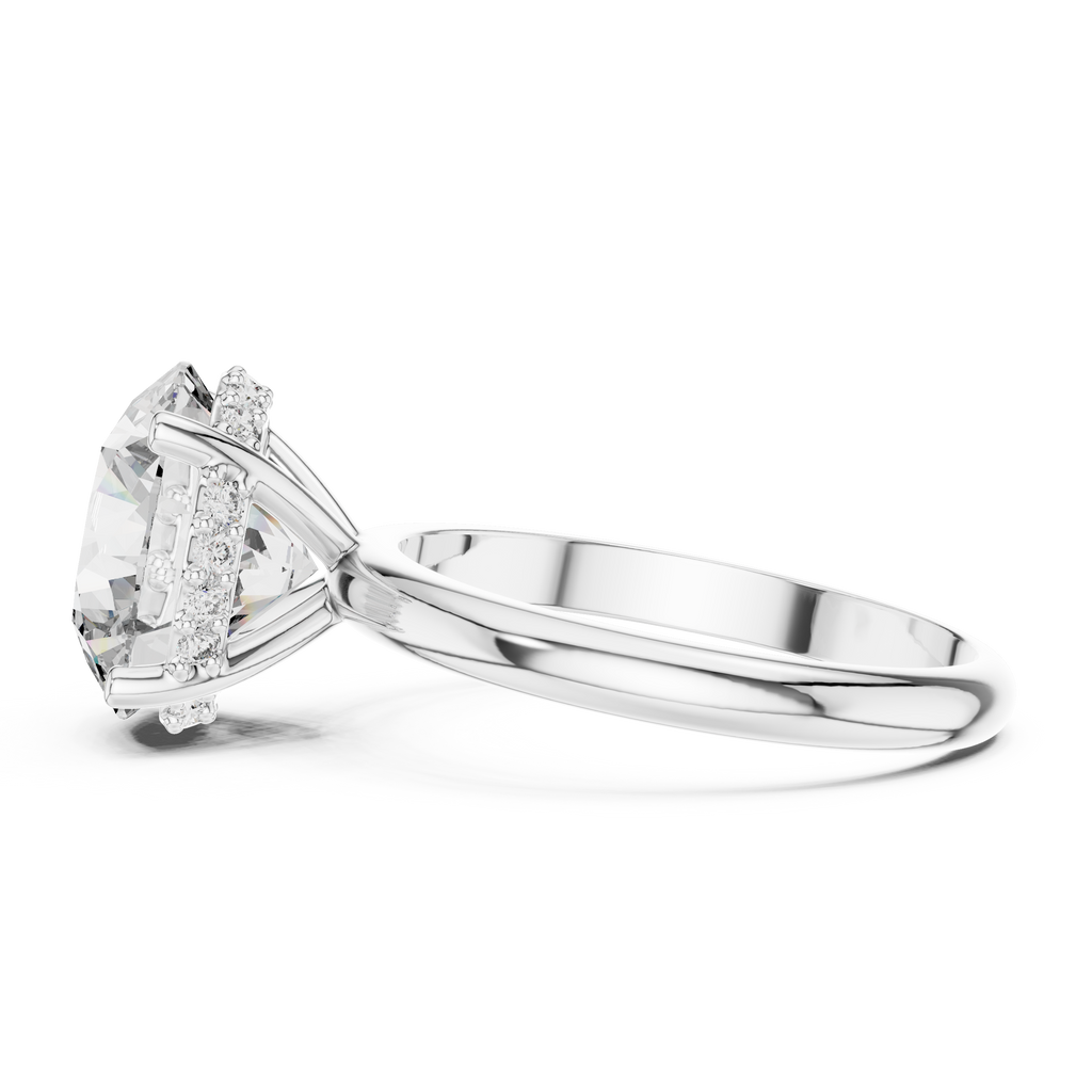 Eterna 3.75 CT Round Moissanite Solitaire Ring