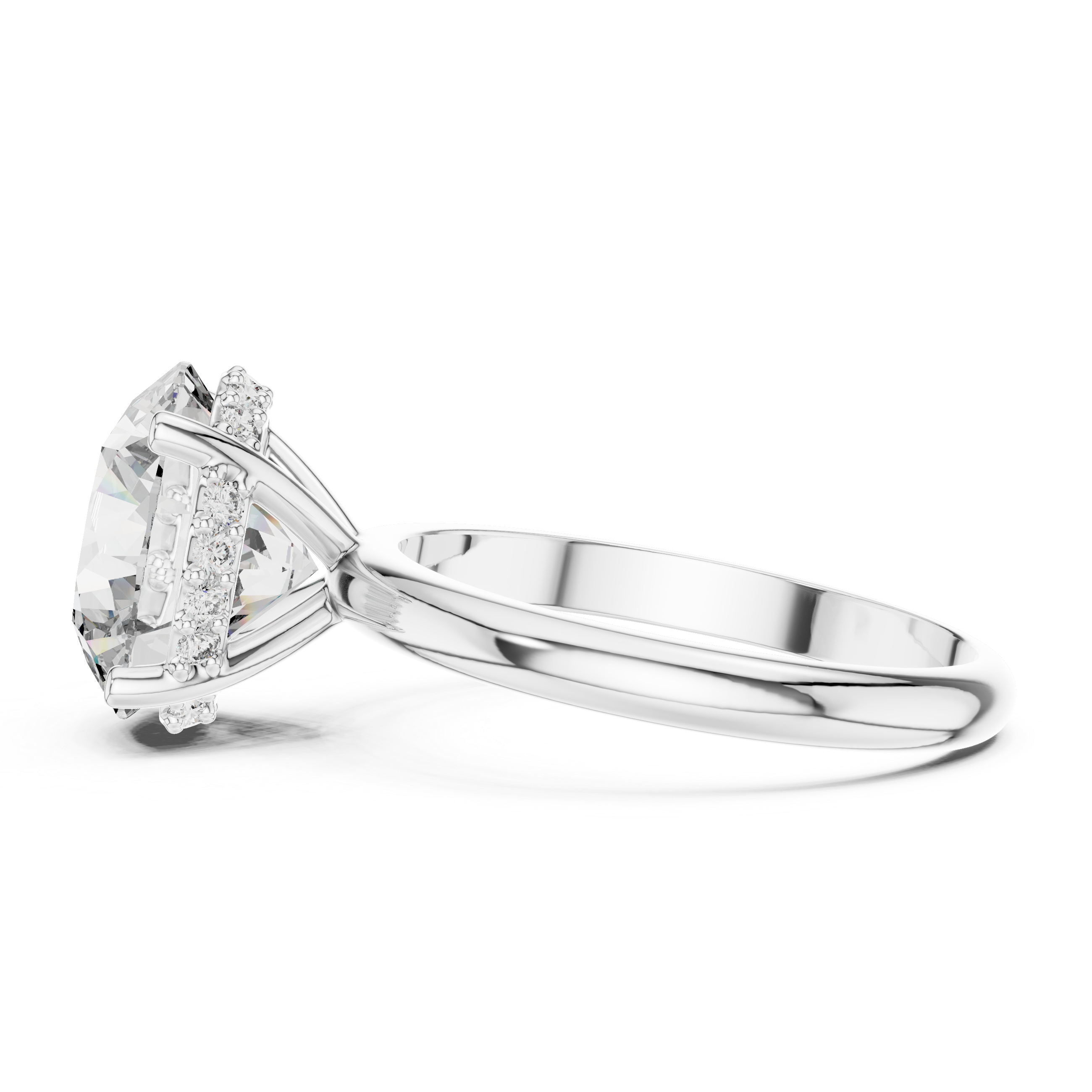 Eterna 3.75 CT Round Moissanite Solitaire Ring