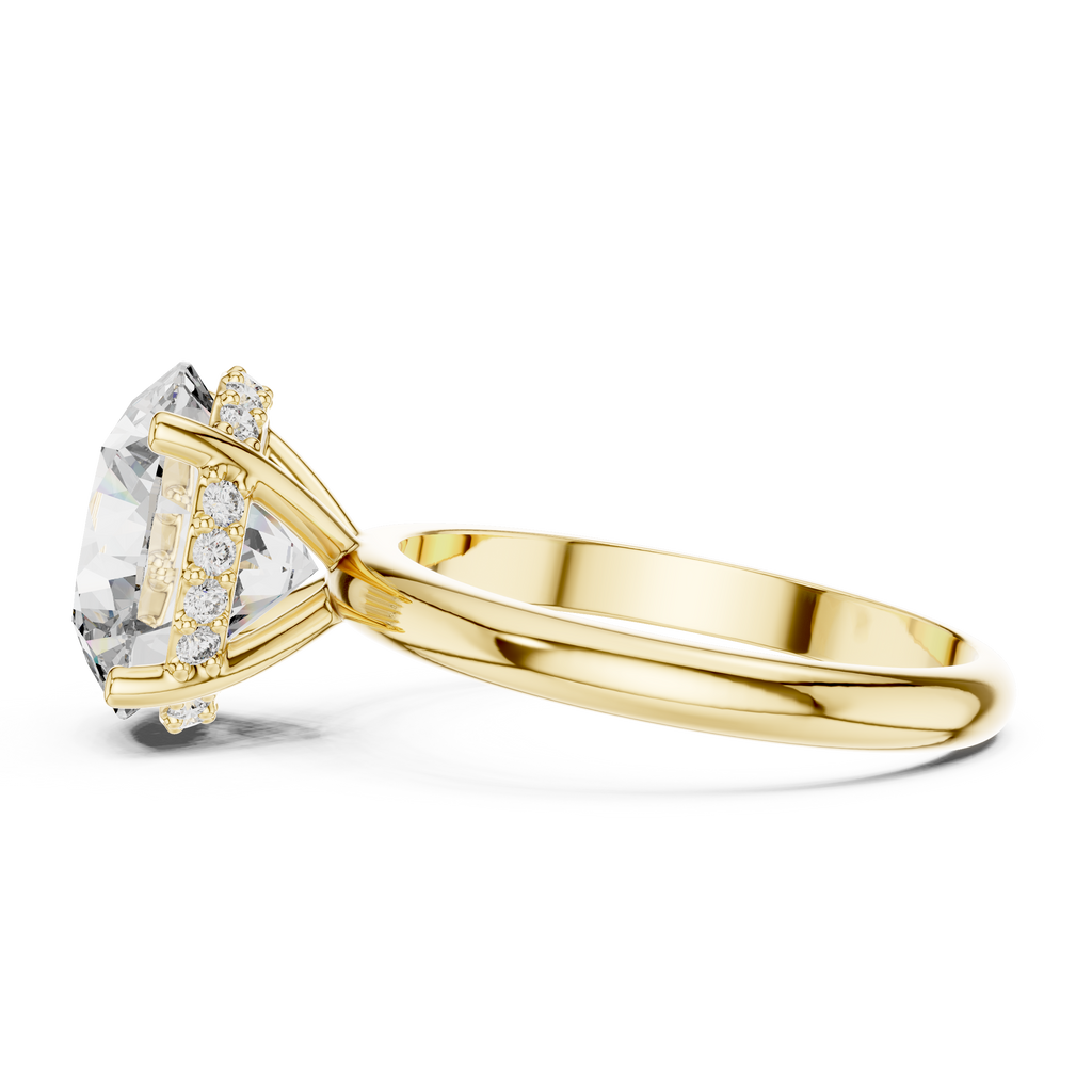 Eterna 3.75 CT Round Moissanite Solitaire Ring